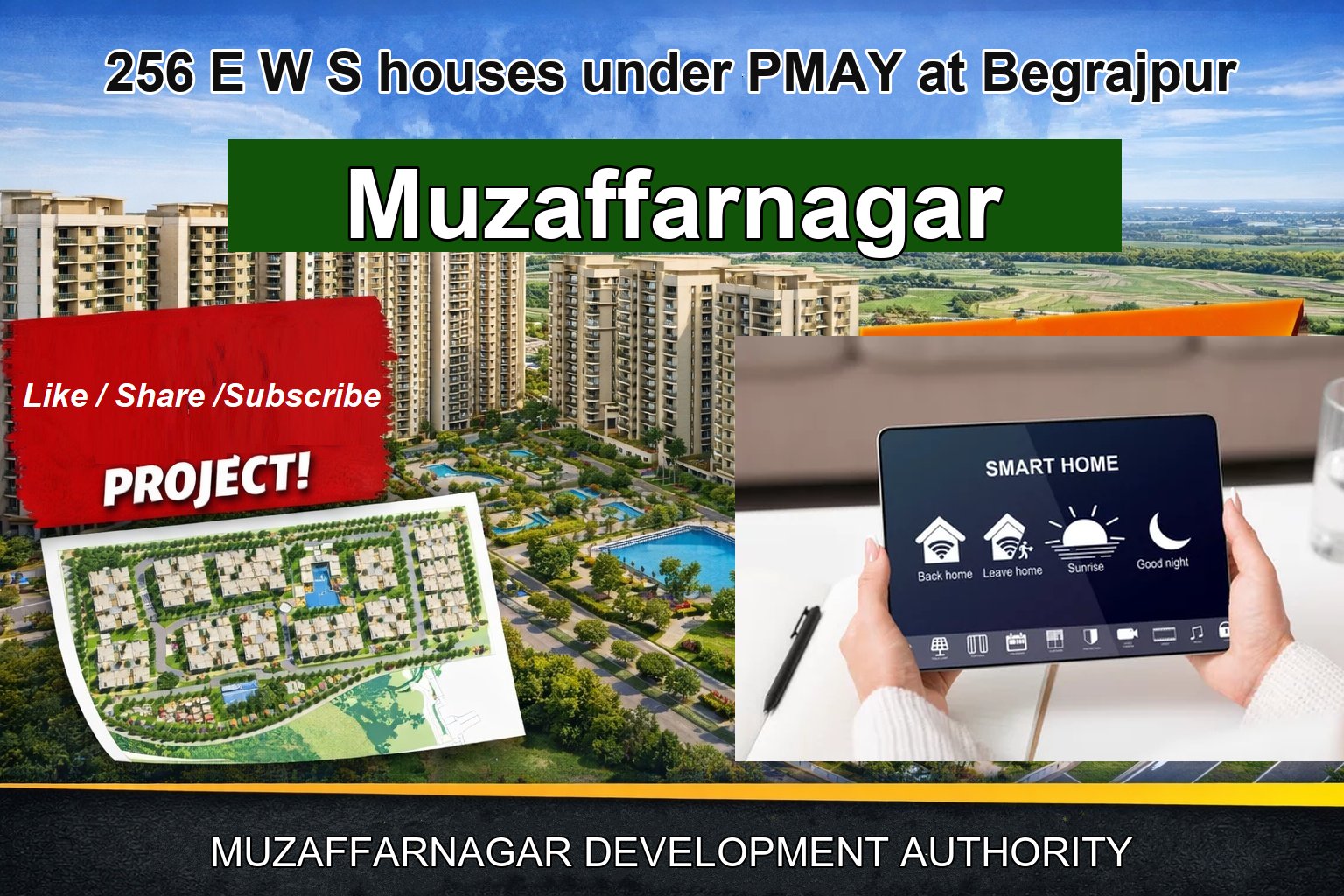 256 E W S houses under PMAY at Begrajpur