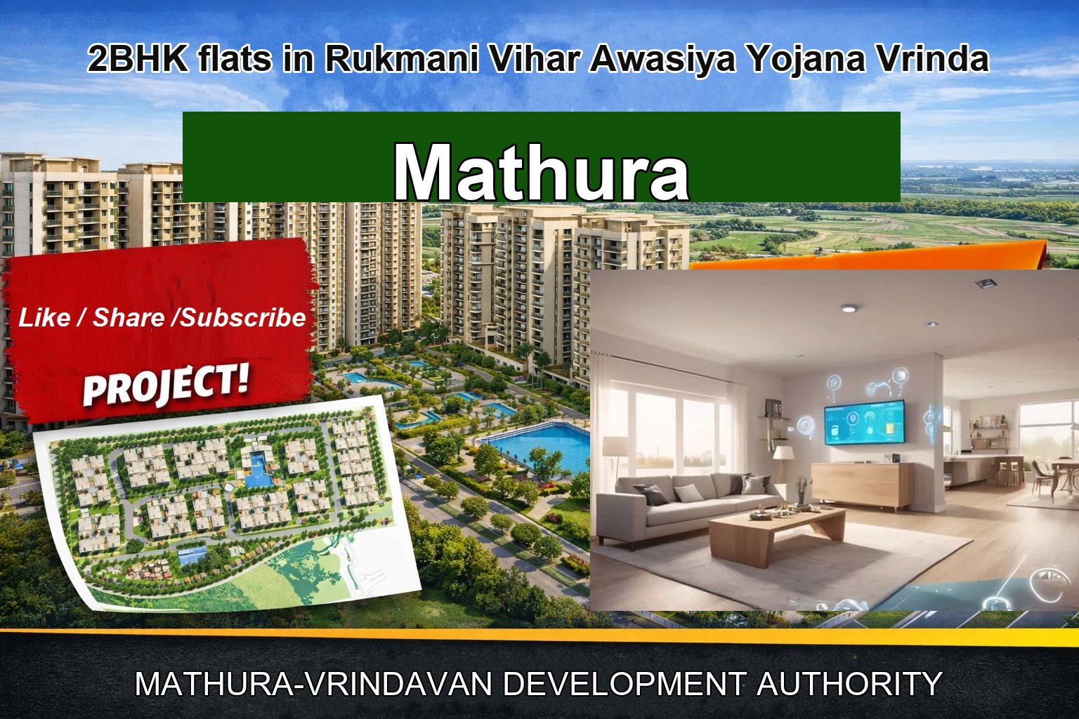 2BHK flats in Rukmani Vihar Awasiya Yojana Vrinda
