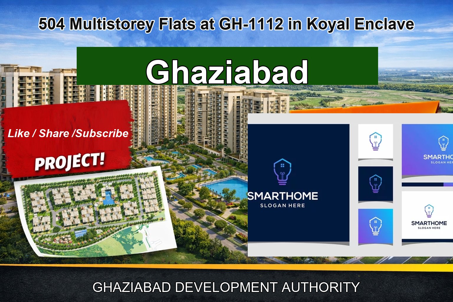 504 Multistorey Flats at GH-1112 in Koyal Enclave
