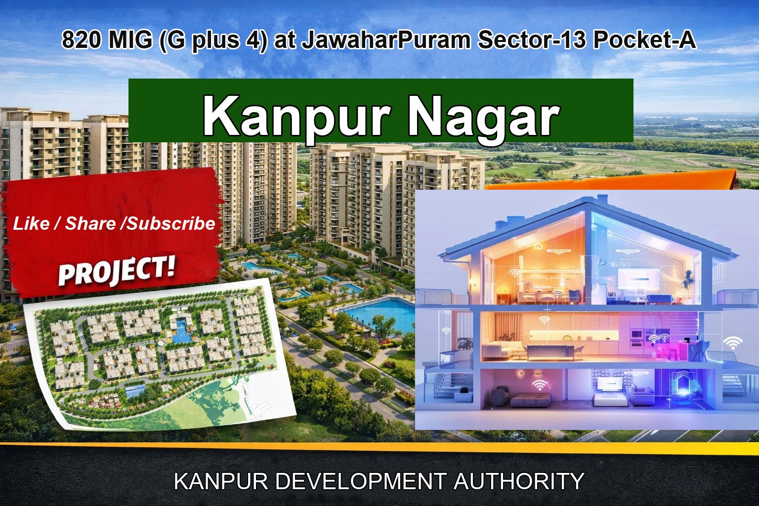 820 MIG (G plus 4) at JawaharPuram Sector-13 Pocket-A