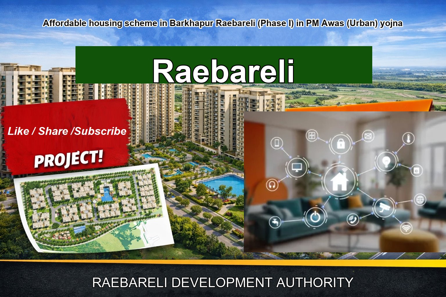 Affordable housing scheme in Barkhapur Raebareli (Phase I) in PM Awas (Urban) yojna