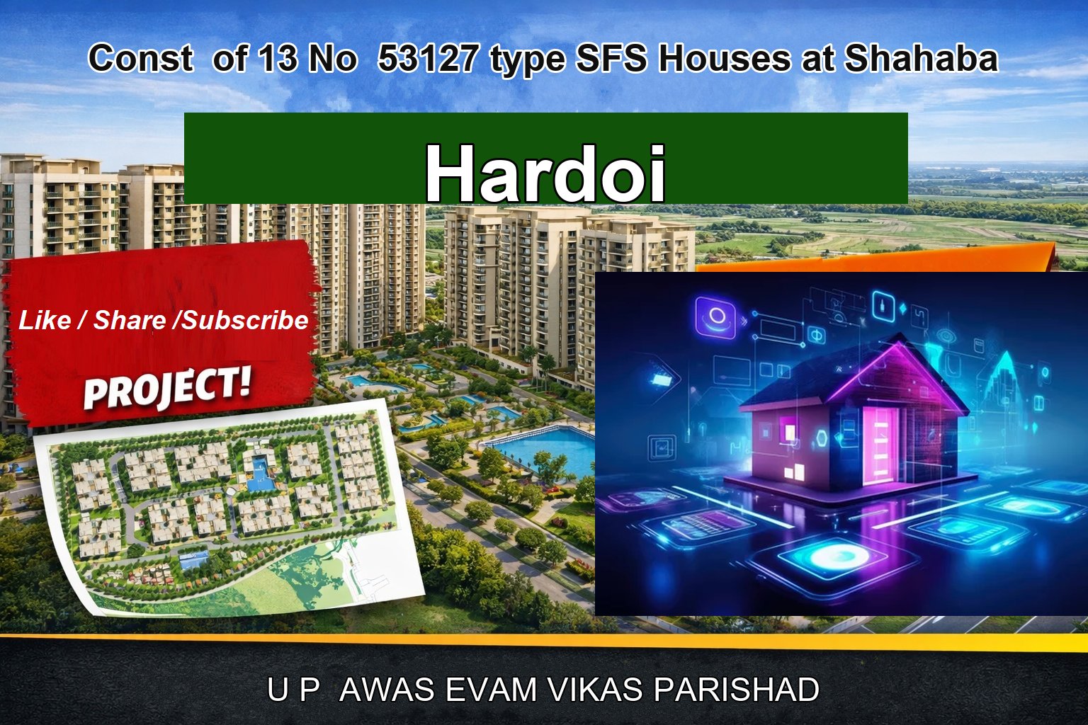 Const of 13 No 53127 type SFS Houses at Shahaba