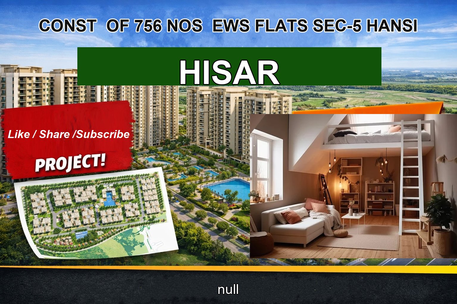 CONST OF 756 NOS EWS FLATS SEC-5 HANSI