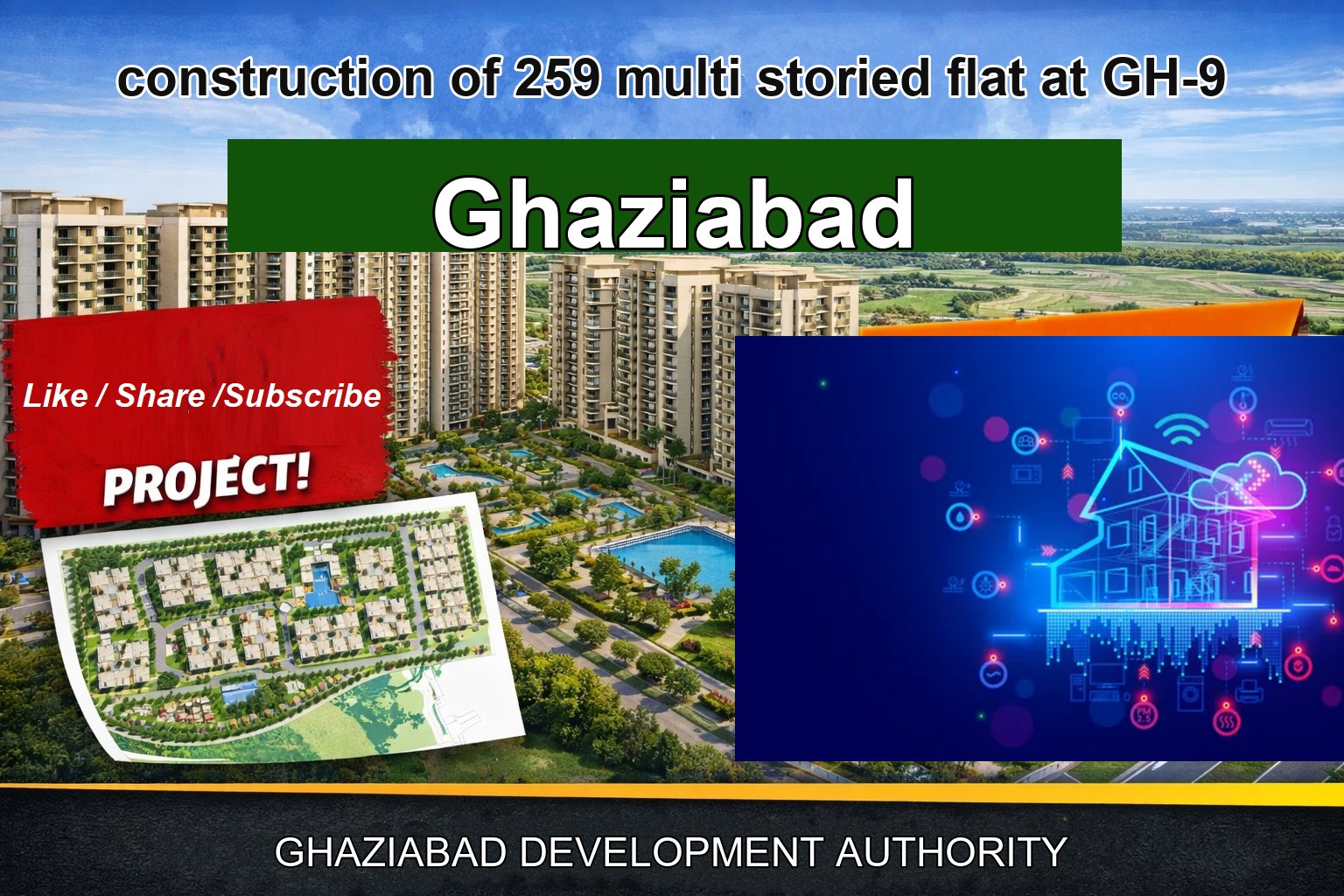 construction of 259 multi storied flat at GH-9
