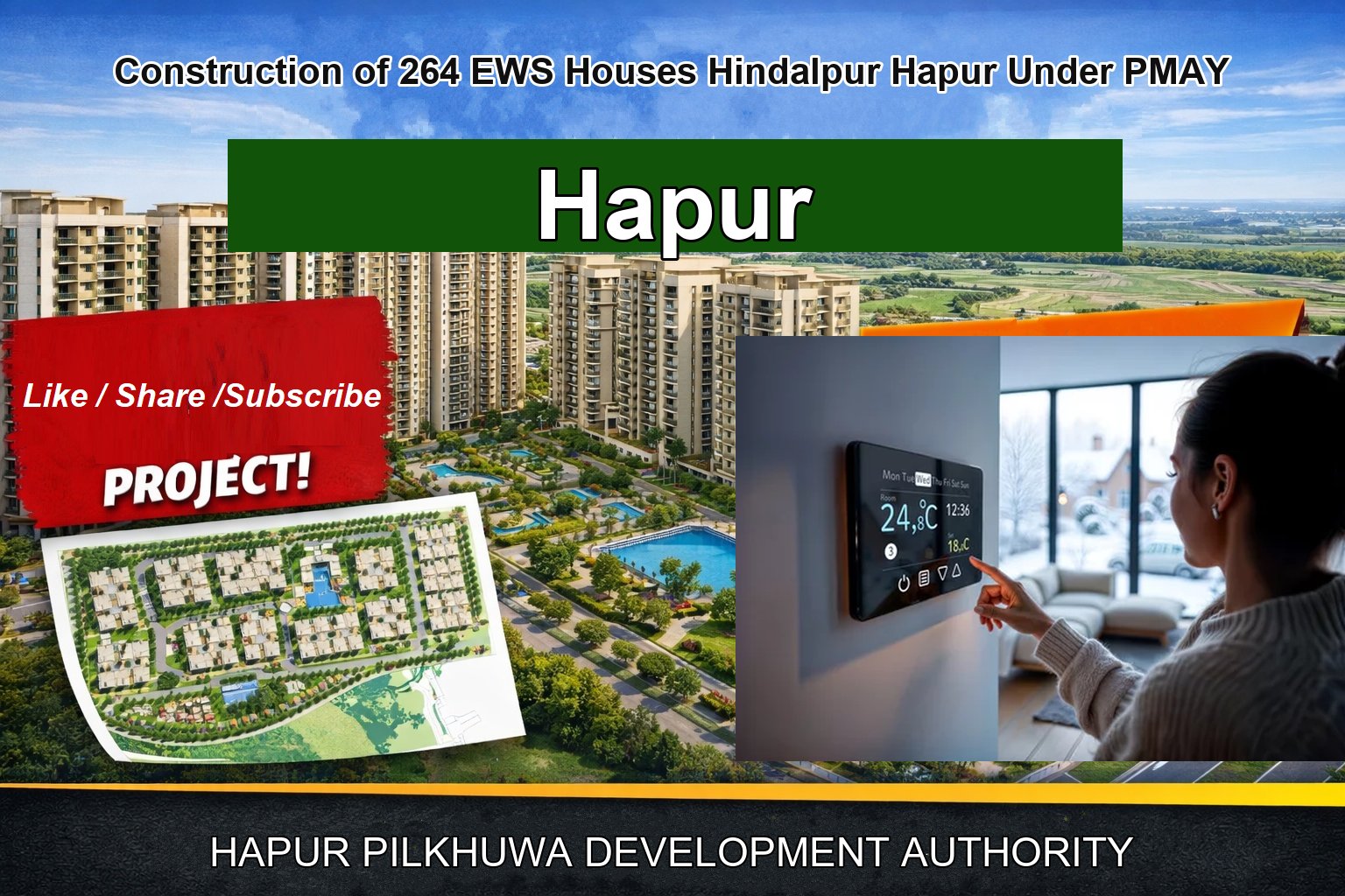 Construction of 264 EWS Houses Hindalpur Hapur Under PMAY