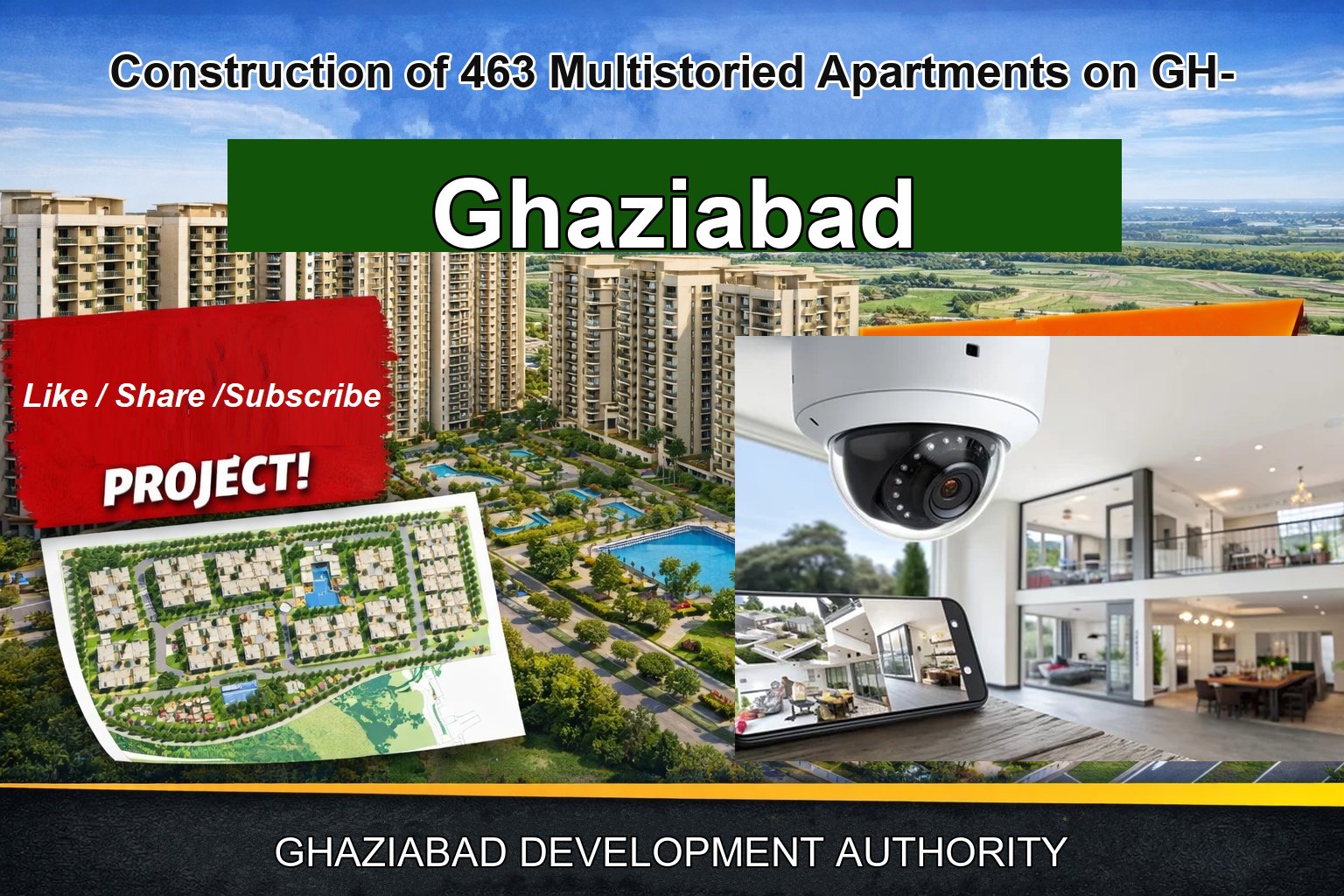 Construction of 463 Multistoried Apartments on GH