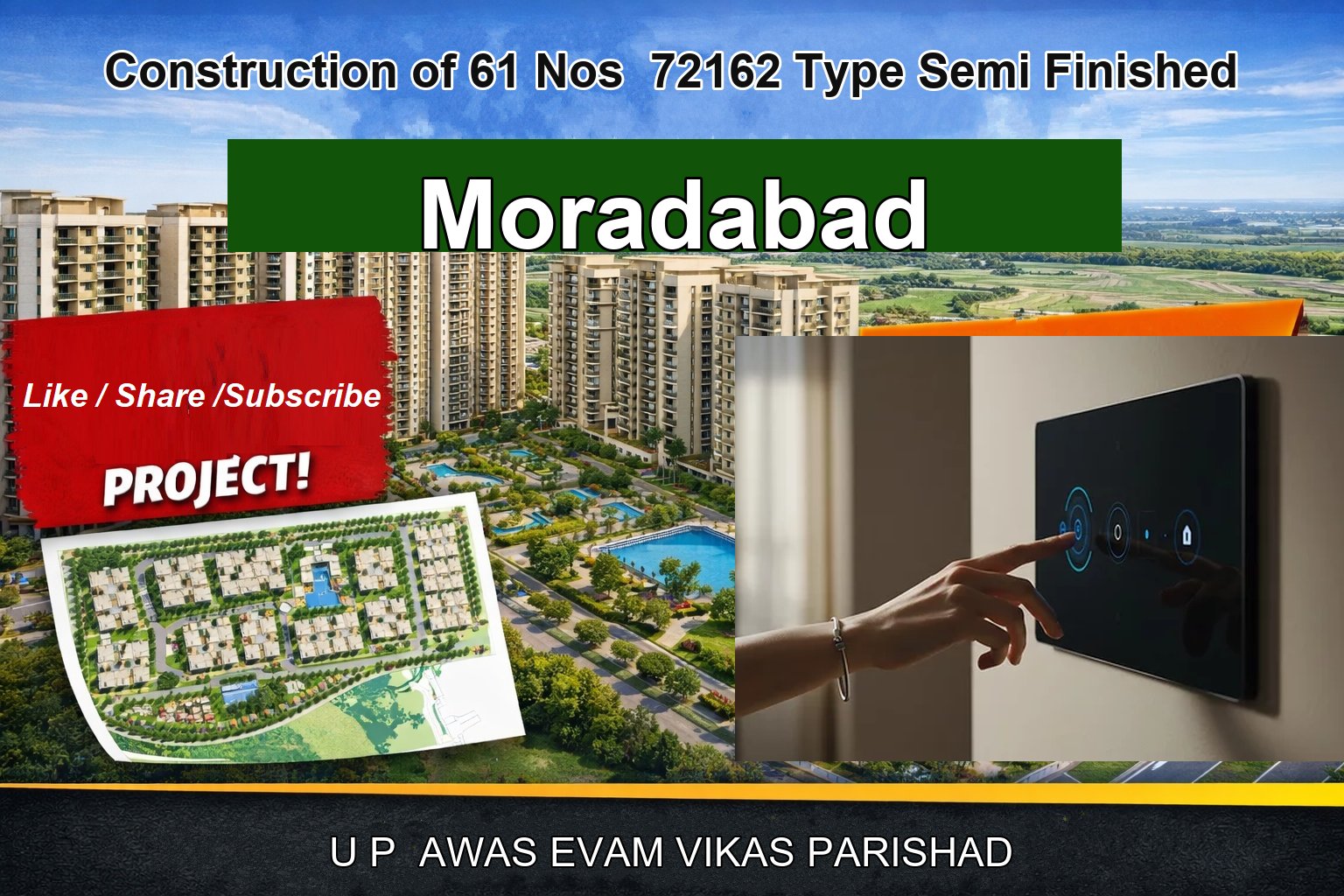 Construction of 61 Nos 72162 Type Semi Finished