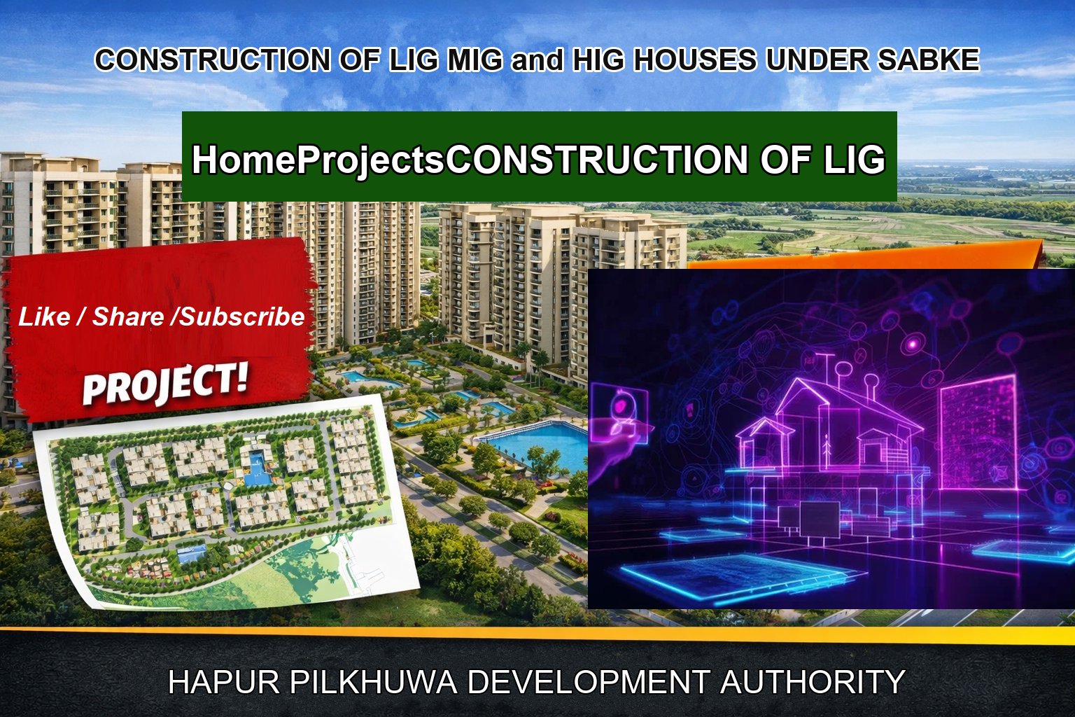 CONSTRUCTION OF LIG MIG and HIG HOUSES UNDER SABKE