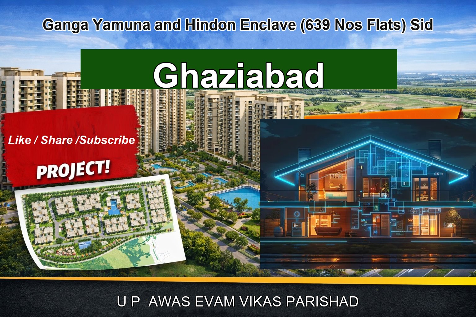 Ganga Yamuna and Hindon Enclave (639 Nos Flats) Sid