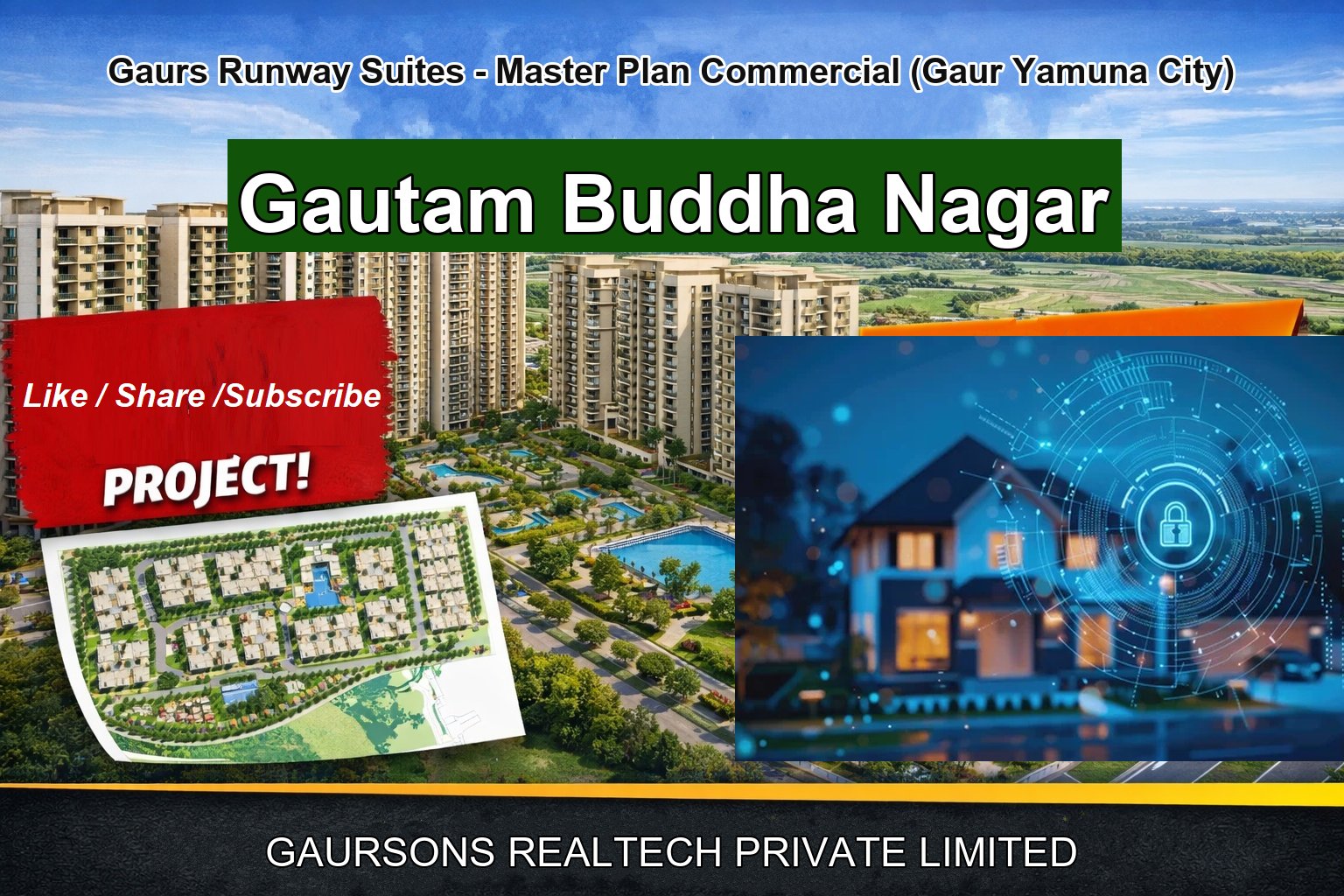 Gaurs Runway Suites - Master Plan Commercial (Gaur Yamuna City)
