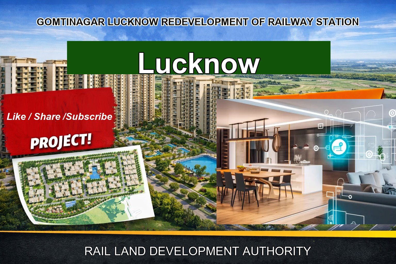 GOMTINAGAR LUCKNOW REDEVELOPMENT OF RAILWAY STATION