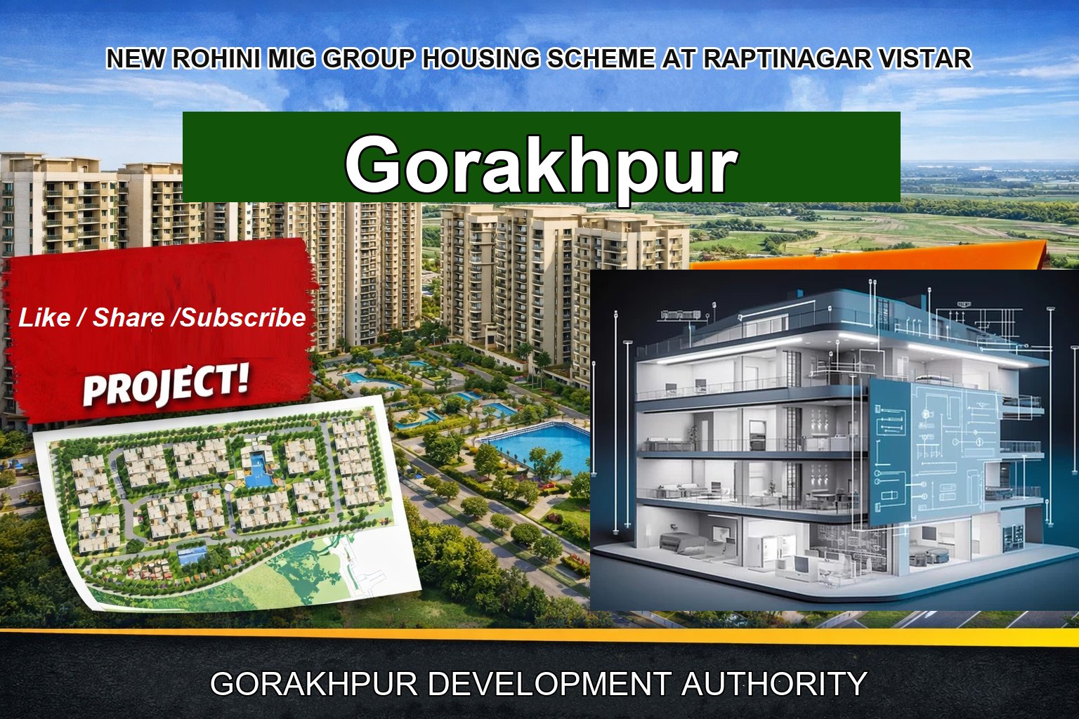 NEW ROHINI MIG GROUP HOUSING SCHEME AT RAPTINAGAR VISTAR