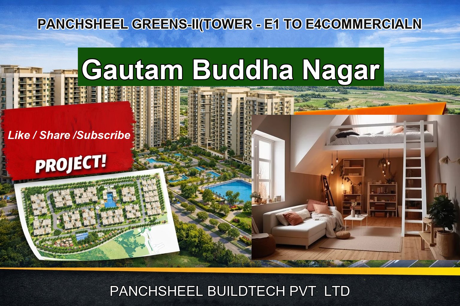 PANCHSHEEL GREENS-II(TOWER - E1 TO E4COMMERCIALN