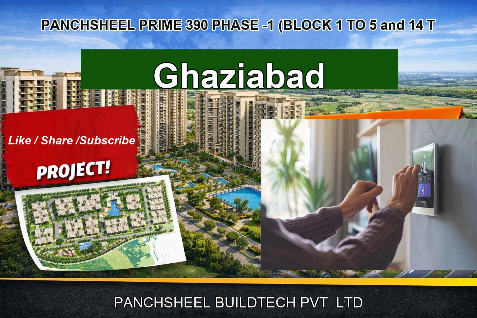 PANCHSHEEL PRIME 390 PHASE -1 (BLOCK 1 TO 5 and 14 T