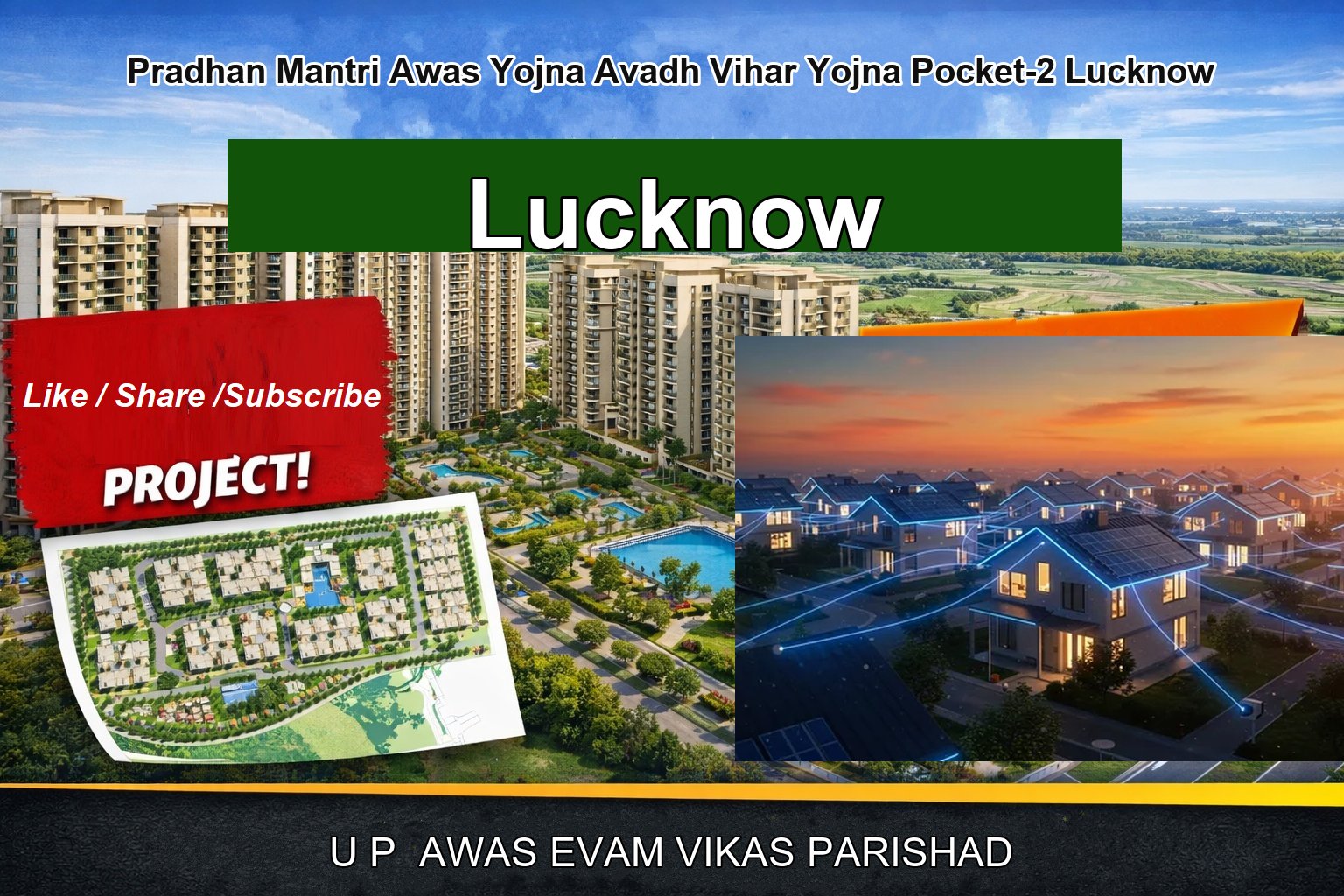 Pradhan Mantri Awas Yojna Avadh Vihar Yojna Pocket-2 Lucknow