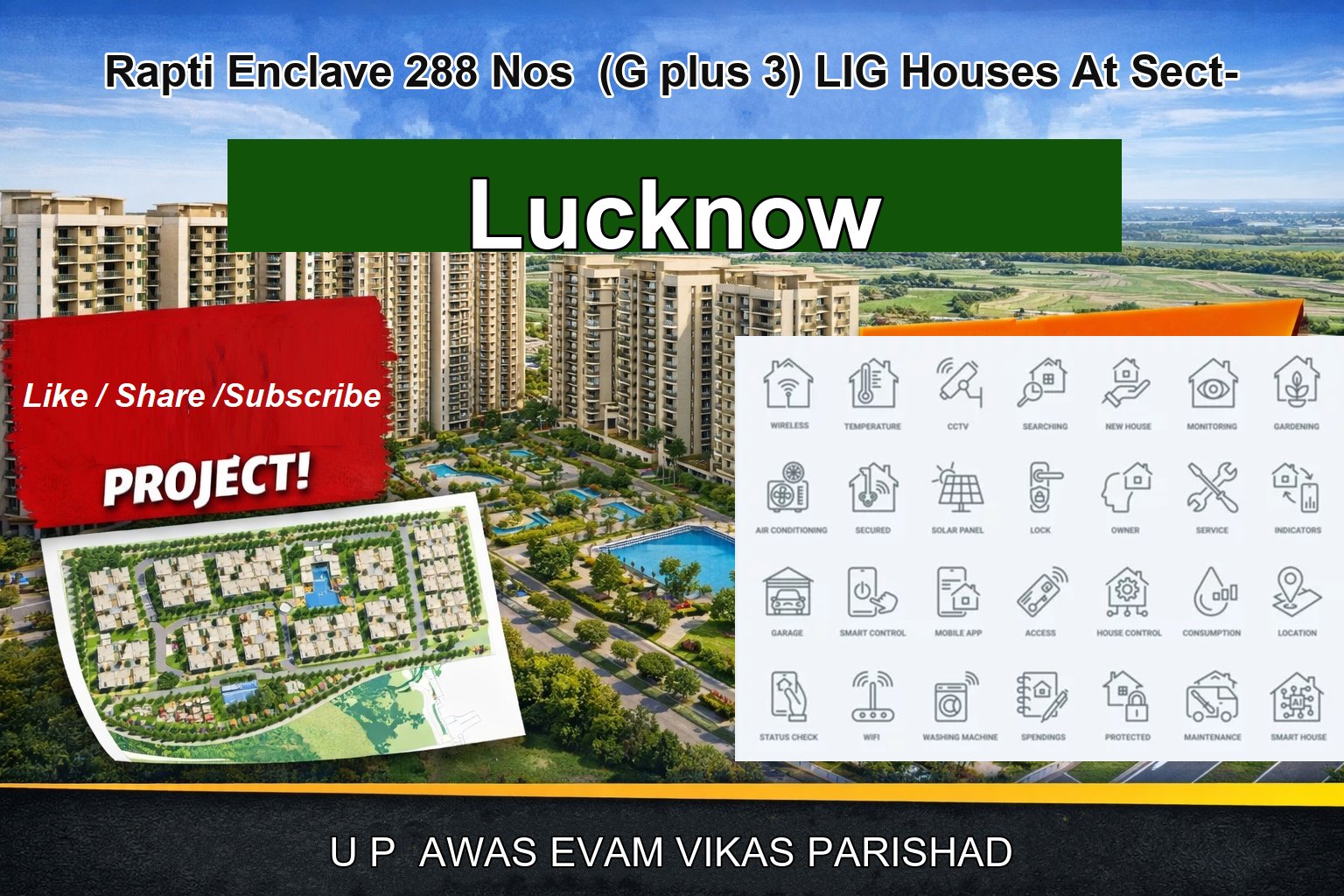 Rapti Enclave 288 Nos (G plus 3) LIG Houses At Sect