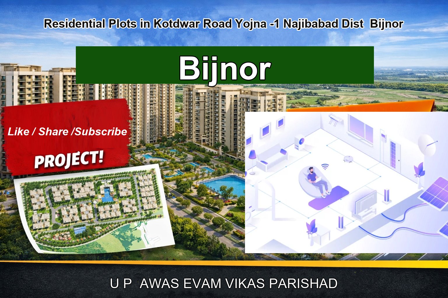 Residential Plots in Kotdwar Road Yojna -1 Najibabad Dist Bijnor