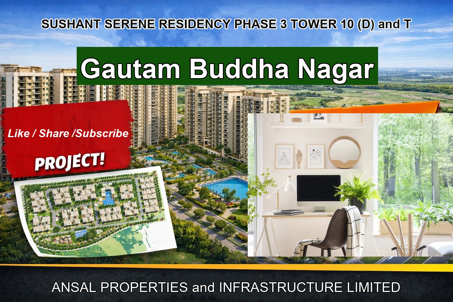 SUSHANT SERENE RESIDENCY PHASE 3 TOWER 10 (D) and T